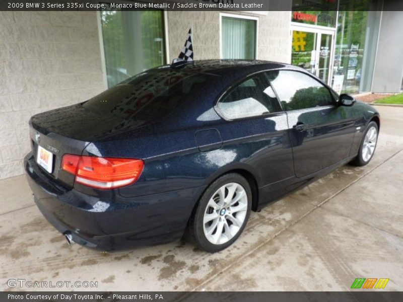 Monaco Blue Metallic / Saddle Brown Dakota Leather 2009 BMW 3 Series 335xi Coupe