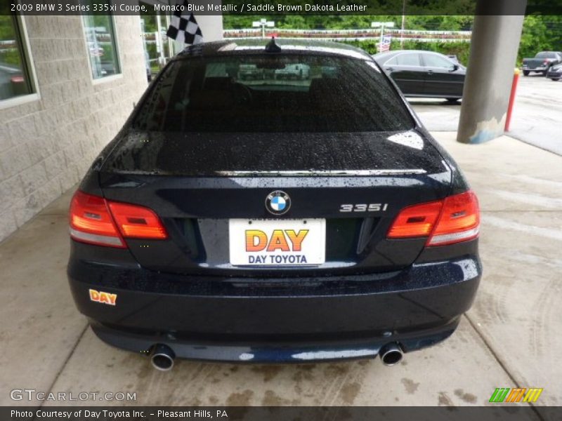 Monaco Blue Metallic / Saddle Brown Dakota Leather 2009 BMW 3 Series 335xi Coupe