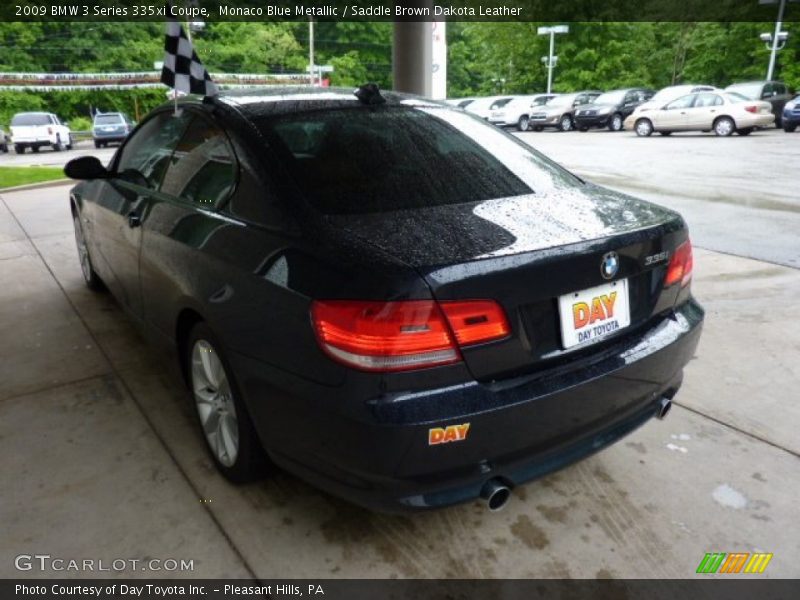 Monaco Blue Metallic / Saddle Brown Dakota Leather 2009 BMW 3 Series 335xi Coupe