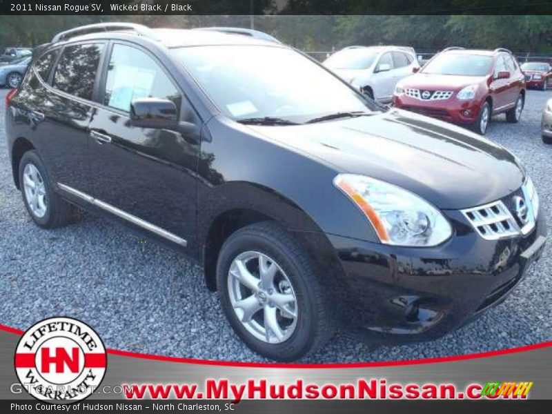 Wicked Black / Black 2011 Nissan Rogue SV