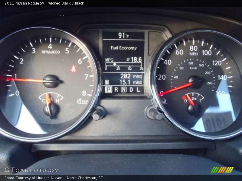 Wicked Black / Black 2011 Nissan Rogue SV