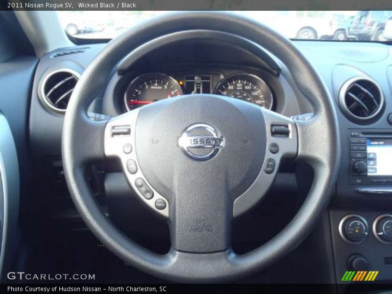 Wicked Black / Black 2011 Nissan Rogue SV