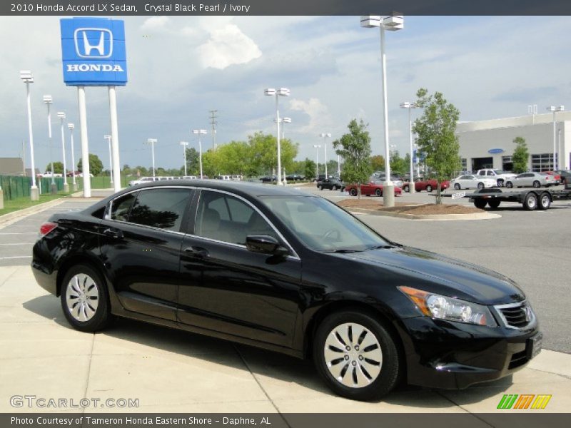 Crystal Black Pearl / Ivory 2010 Honda Accord LX Sedan