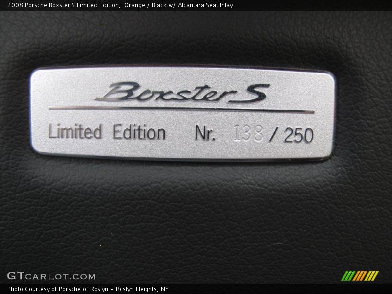  2008 Boxster S Limited Edition Logo