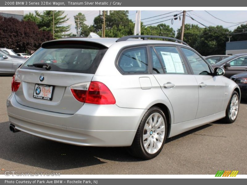 Titanium Silver Metallic / Gray 2008 BMW 3 Series 328xi Wagon