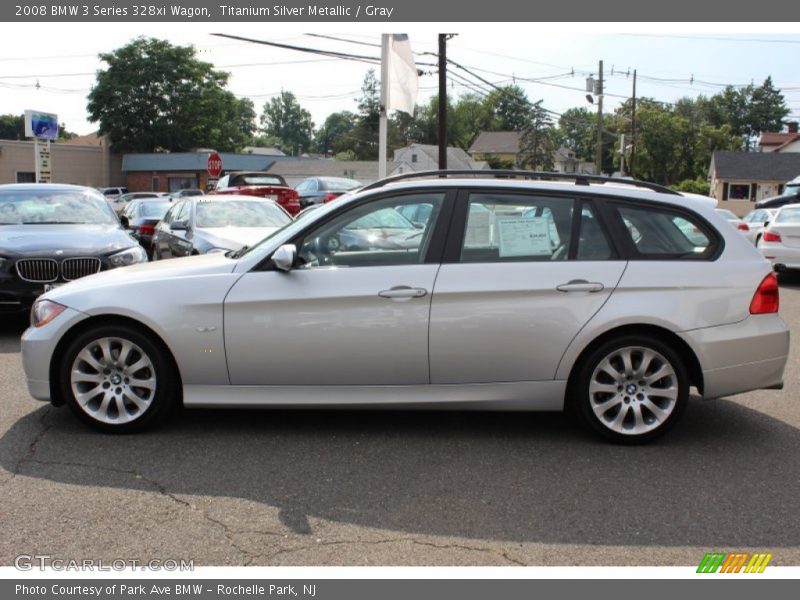 Titanium Silver Metallic / Gray 2008 BMW 3 Series 328xi Wagon