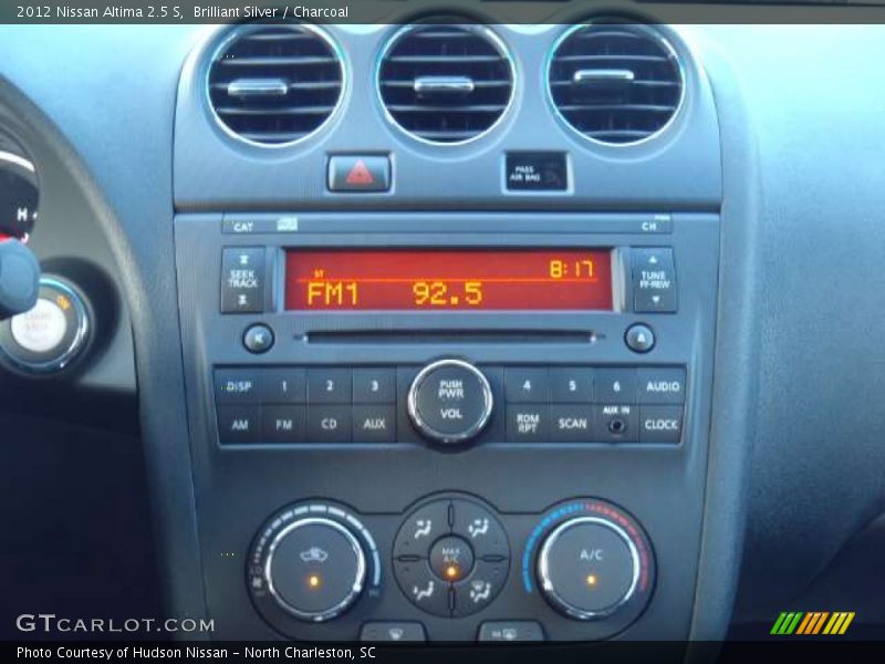 Brilliant Silver / Charcoal 2012 Nissan Altima 2.5 S