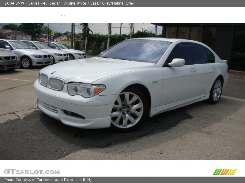 Alpine White / Basalt Grey/Flannel Grey 2004 BMW 7 Series 745i Sedan