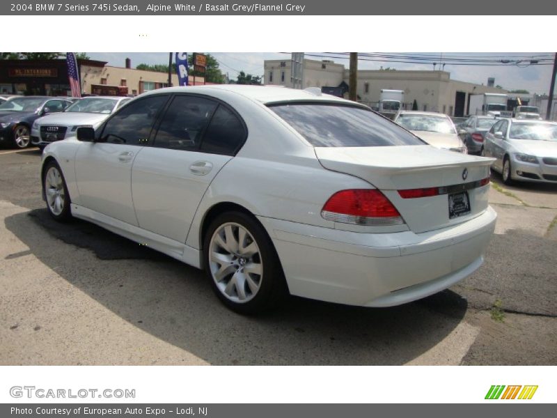 Alpine White / Basalt Grey/Flannel Grey 2004 BMW 7 Series 745i Sedan