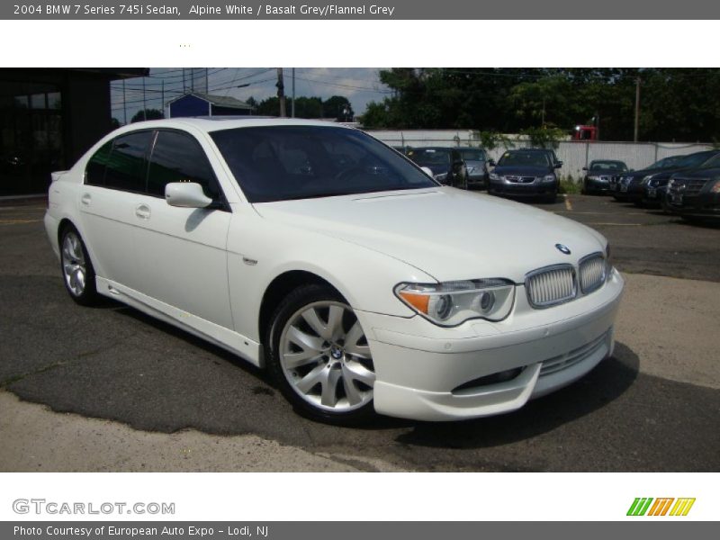 Alpine White / Basalt Grey/Flannel Grey 2004 BMW 7 Series 745i Sedan