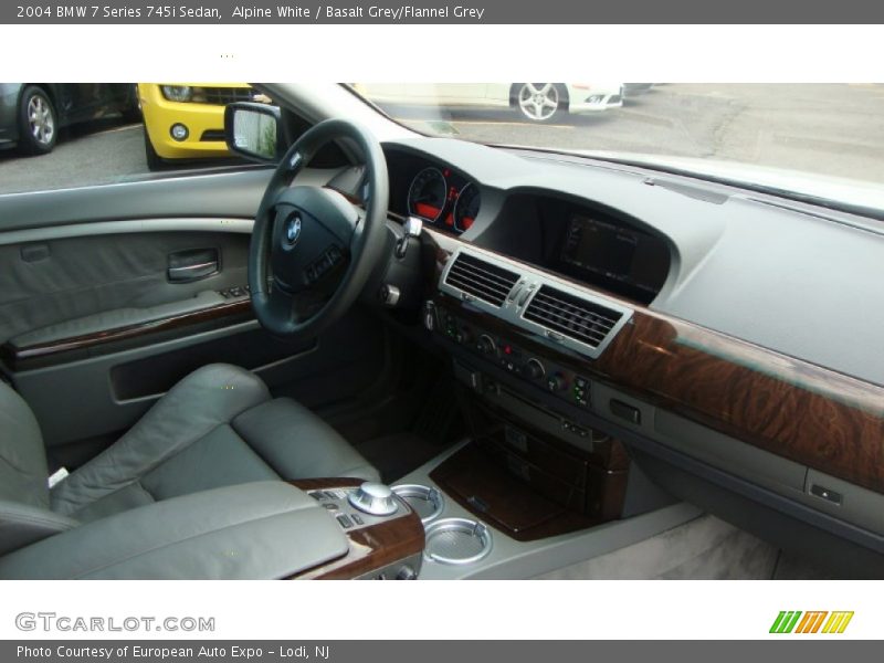 Alpine White / Basalt Grey/Flannel Grey 2004 BMW 7 Series 745i Sedan