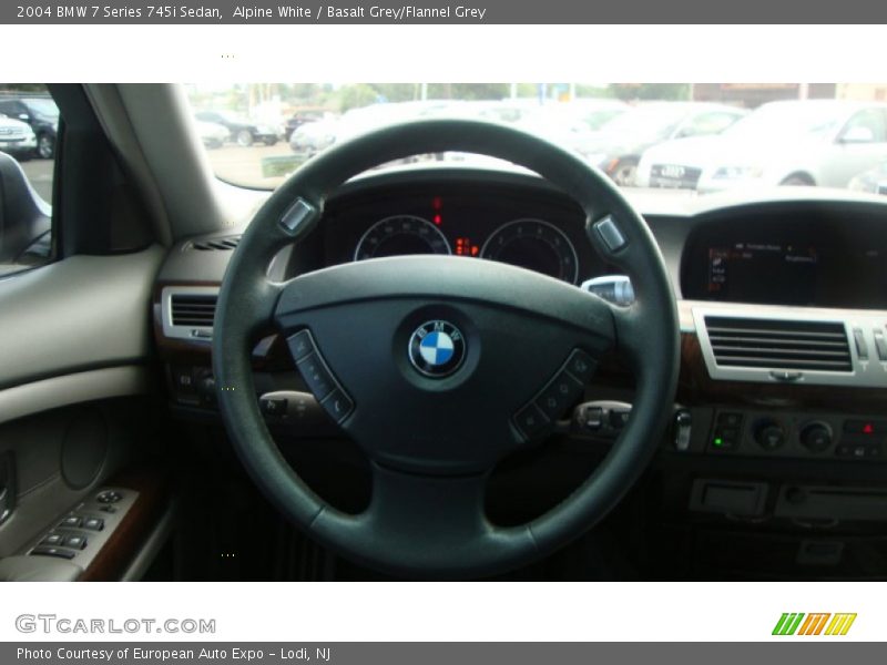 Alpine White / Basalt Grey/Flannel Grey 2004 BMW 7 Series 745i Sedan