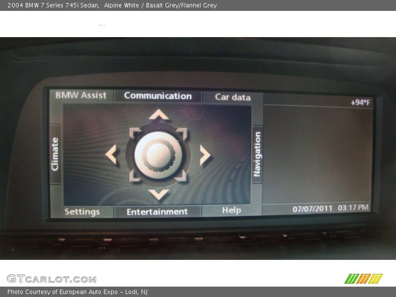 Alpine White / Basalt Grey/Flannel Grey 2004 BMW 7 Series 745i Sedan