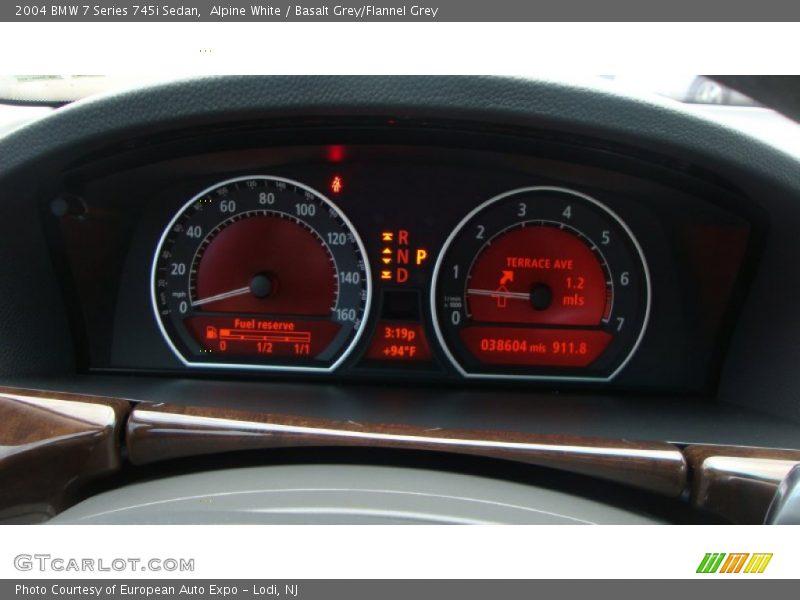  2004 7 Series 745i Sedan 745i Sedan Gauges