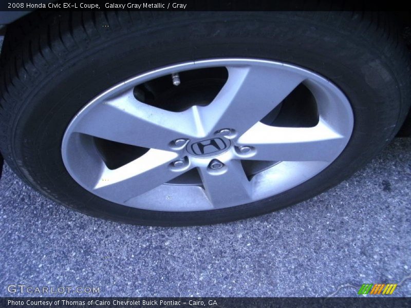 Galaxy Gray Metallic / Gray 2008 Honda Civic EX-L Coupe