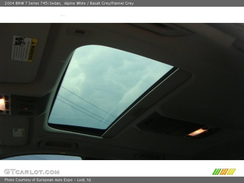 Alpine White / Basalt Grey/Flannel Grey 2004 BMW 7 Series 745i Sedan