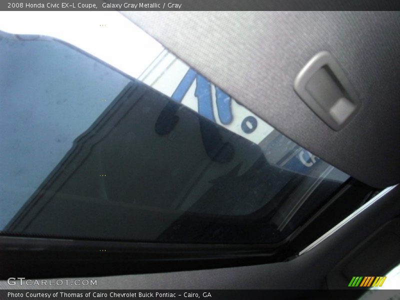 Galaxy Gray Metallic / Gray 2008 Honda Civic EX-L Coupe