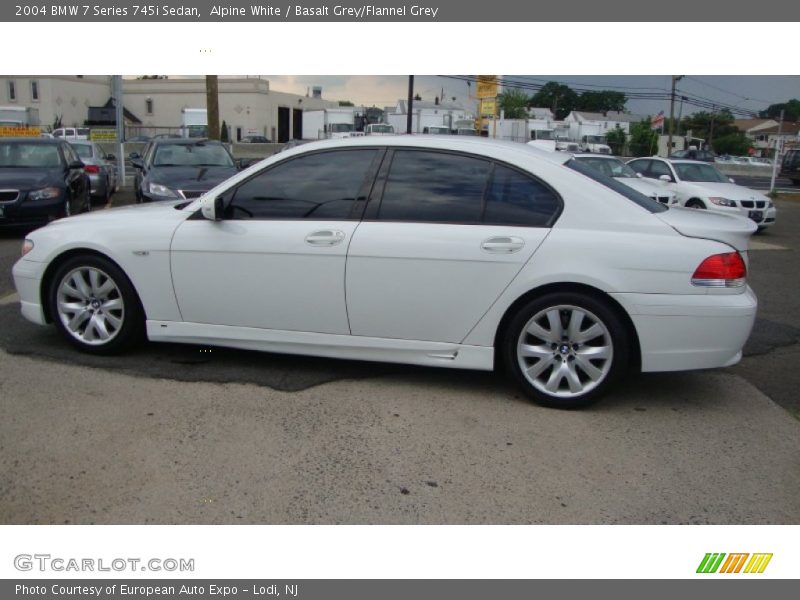Alpine White / Basalt Grey/Flannel Grey 2004 BMW 7 Series 745i Sedan