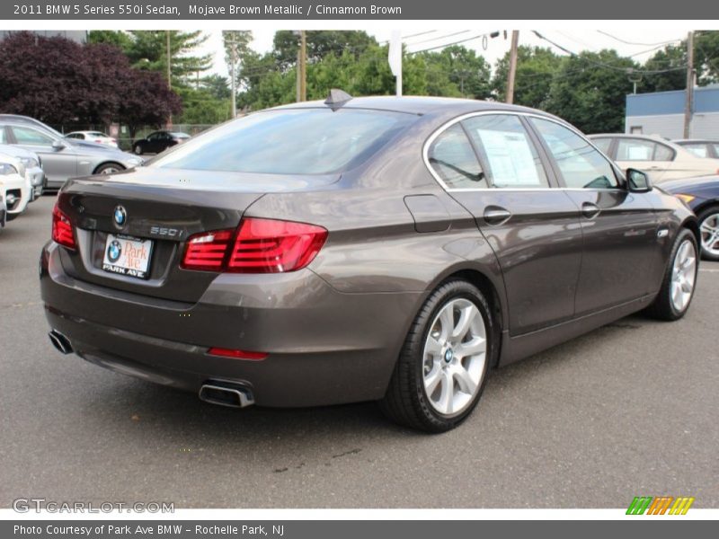 Mojave Brown Metallic / Cinnamon Brown 2011 BMW 5 Series 550i Sedan