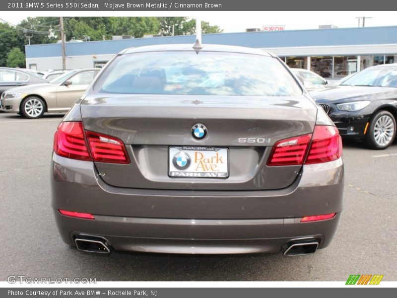 Mojave Brown Metallic / Cinnamon Brown 2011 BMW 5 Series 550i Sedan