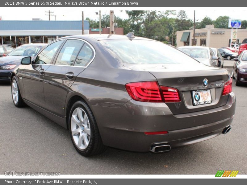 Mojave Brown Metallic / Cinnamon Brown 2011 BMW 5 Series 550i Sedan
