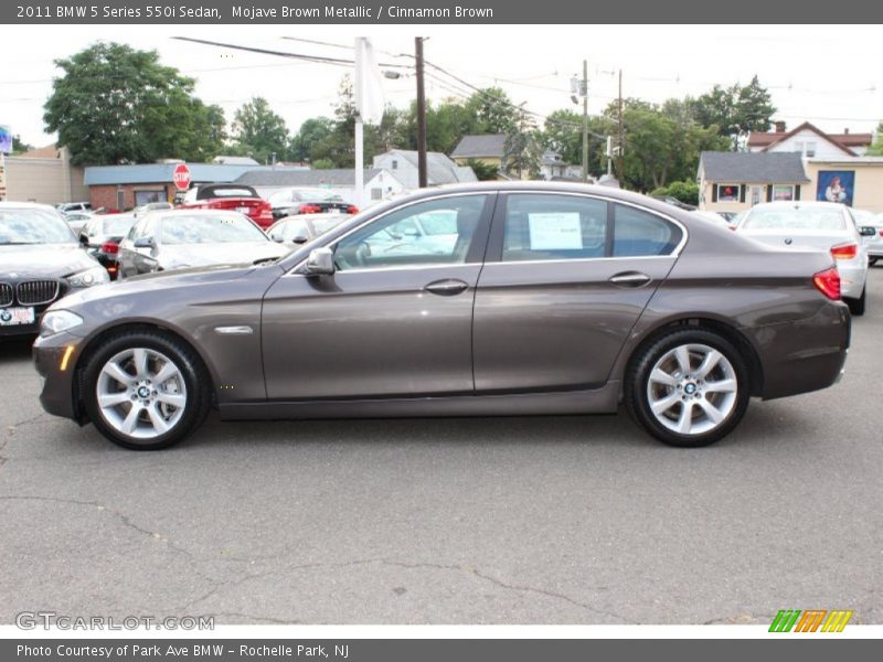 Mojave Brown Metallic / Cinnamon Brown 2011 BMW 5 Series 550i Sedan