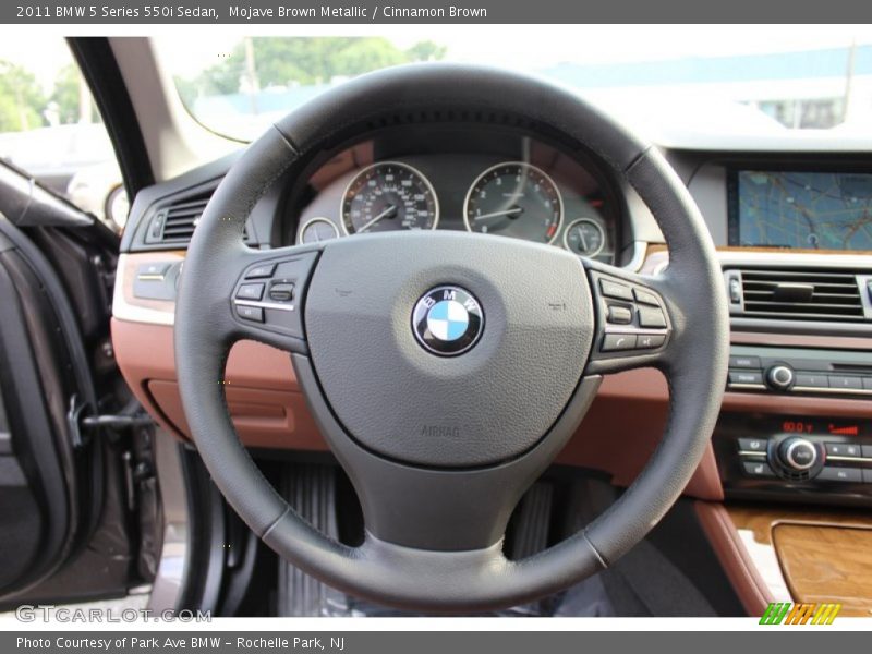 Mojave Brown Metallic / Cinnamon Brown 2011 BMW 5 Series 550i Sedan