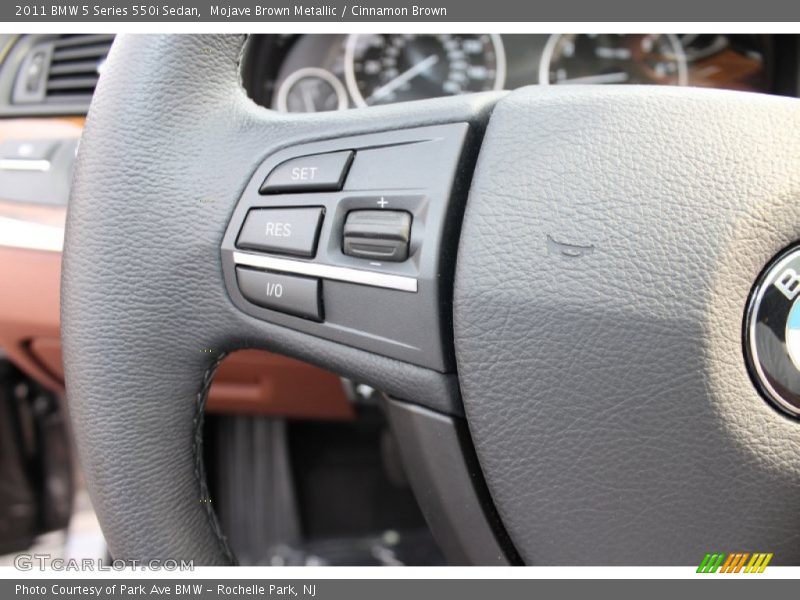 Mojave Brown Metallic / Cinnamon Brown 2011 BMW 5 Series 550i Sedan