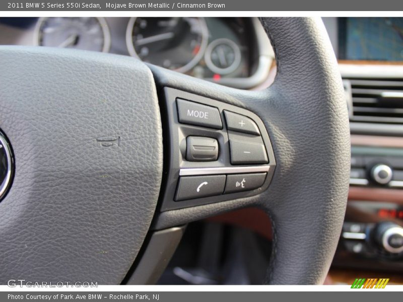 Mojave Brown Metallic / Cinnamon Brown 2011 BMW 5 Series 550i Sedan