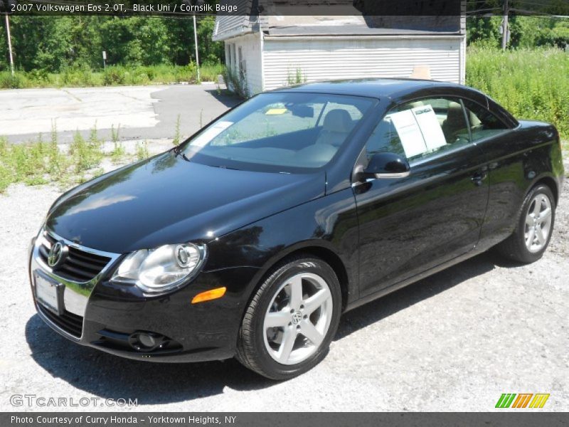 Black Uni / Cornsilk Beige 2007 Volkswagen Eos 2.0T