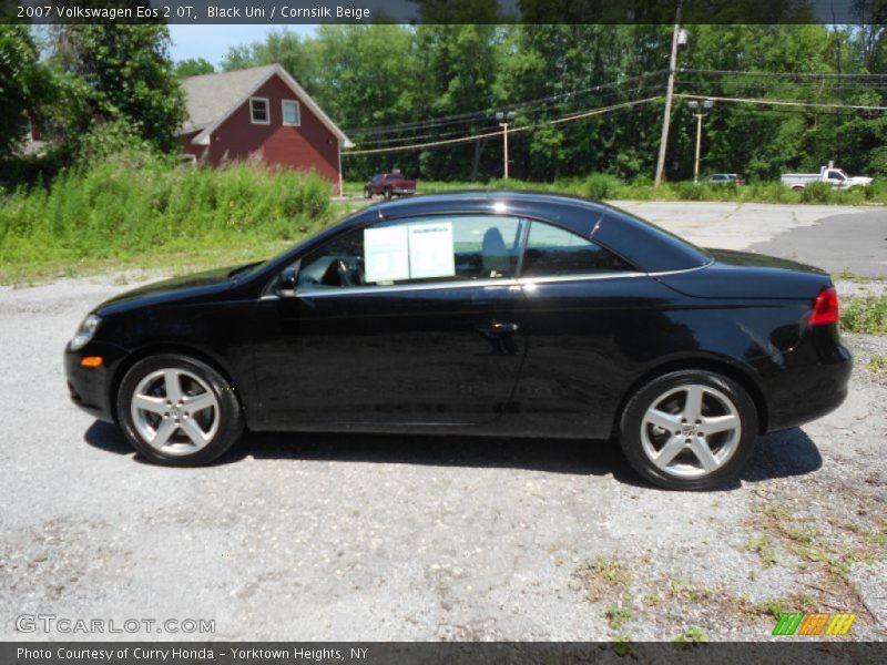 Black Uni / Cornsilk Beige 2007 Volkswagen Eos 2.0T