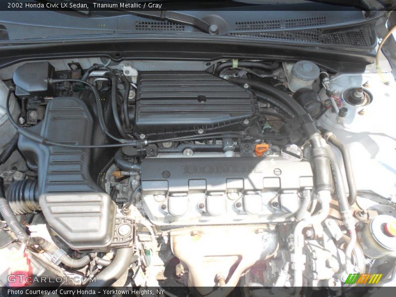 Titanium Metallic / Gray 2002 Honda Civic LX Sedan