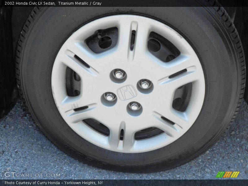 Titanium Metallic / Gray 2002 Honda Civic LX Sedan