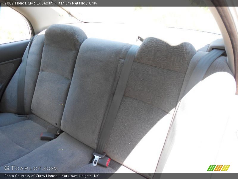 Titanium Metallic / Gray 2002 Honda Civic LX Sedan