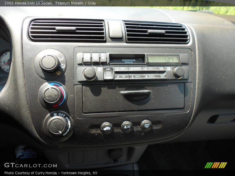 Titanium Metallic / Gray 2002 Honda Civic LX Sedan