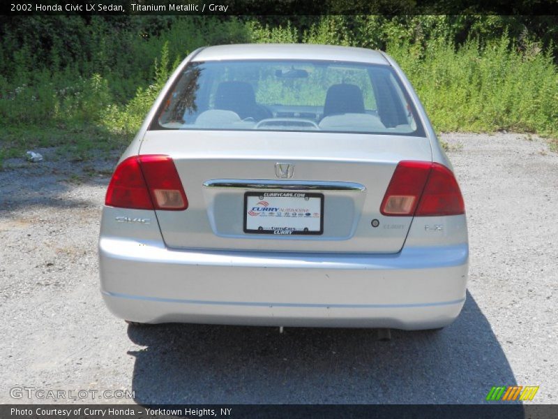 Titanium Metallic / Gray 2002 Honda Civic LX Sedan