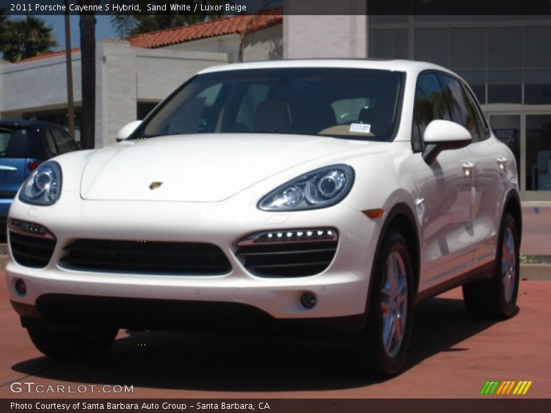 Sand White / Luxor Beige 2011 Porsche Cayenne S Hybrid