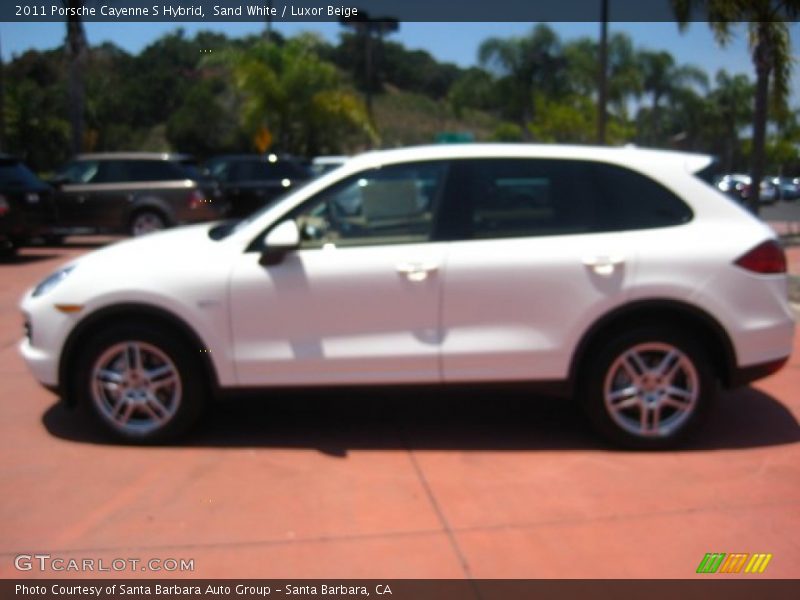Sand White / Luxor Beige 2011 Porsche Cayenne S Hybrid