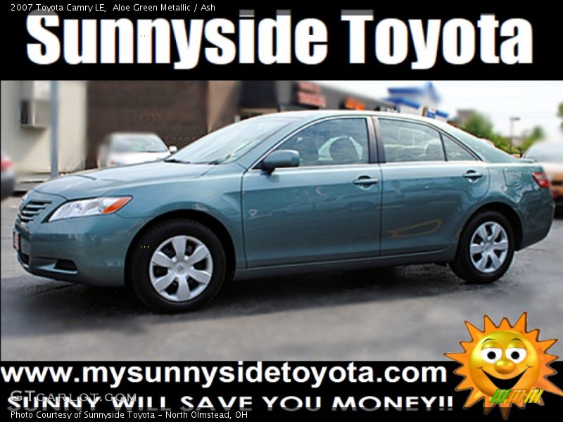 Aloe Green Metallic / Ash 2007 Toyota Camry LE