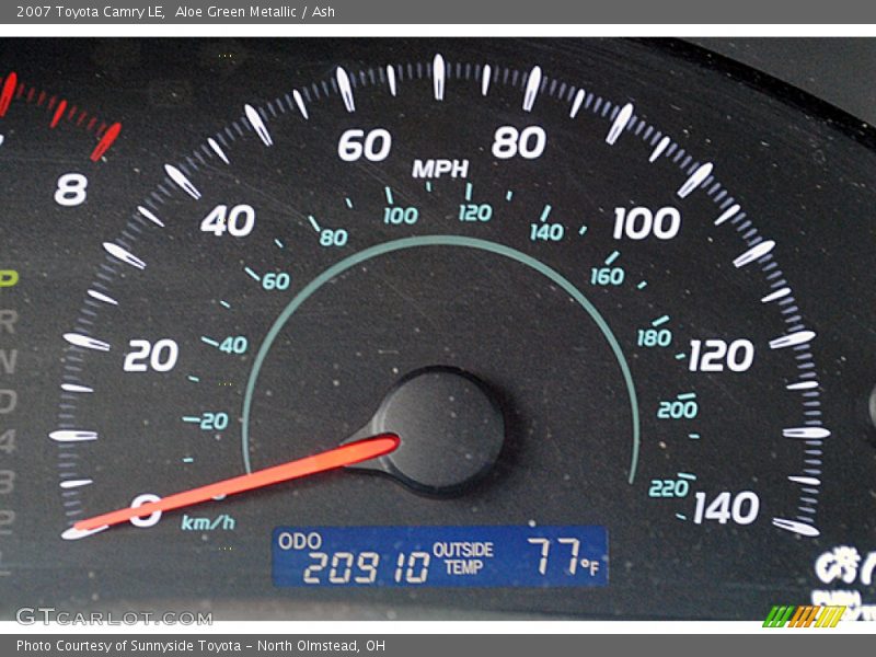 Aloe Green Metallic / Ash 2007 Toyota Camry LE