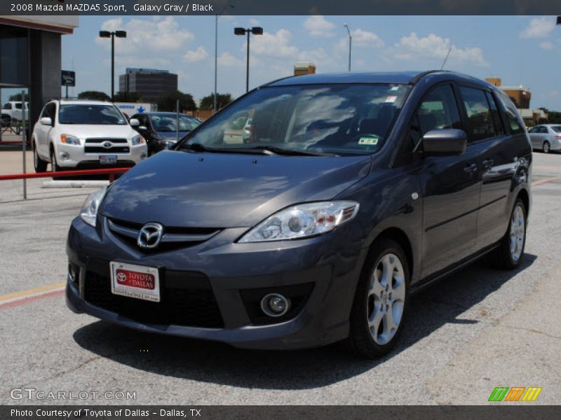 Galaxy Gray / Black 2008 Mazda MAZDA5 Sport