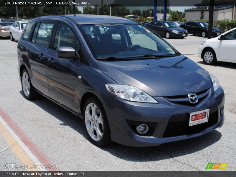 Galaxy Gray / Black 2008 Mazda MAZDA5 Sport