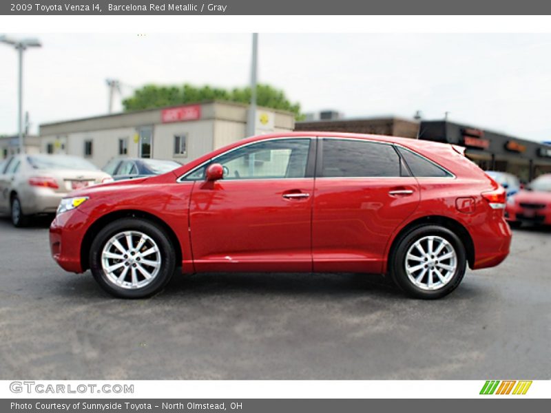 Barcelona Red Metallic / Gray 2009 Toyota Venza I4