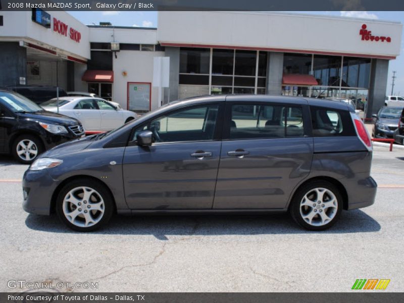 Galaxy Gray / Black 2008 Mazda MAZDA5 Sport