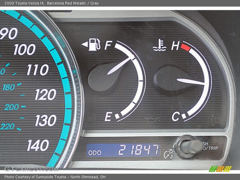 Barcelona Red Metallic / Gray 2009 Toyota Venza I4