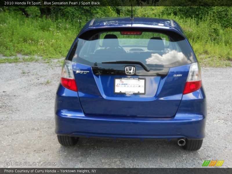 Blue Sensation Pearl / Sport Black 2010 Honda Fit Sport