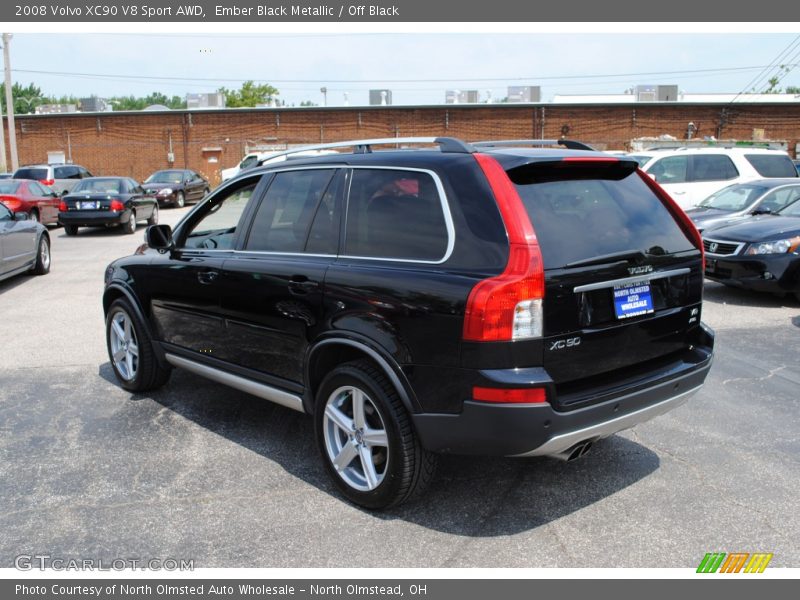 Ember Black Metallic / Off Black 2008 Volvo XC90 V8 Sport AWD