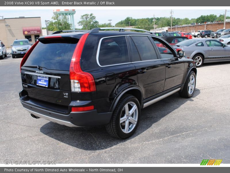 Ember Black Metallic / Off Black 2008 Volvo XC90 V8 Sport AWD