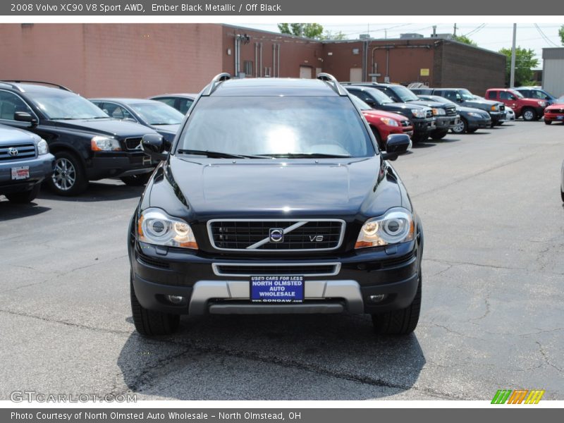 Ember Black Metallic / Off Black 2008 Volvo XC90 V8 Sport AWD