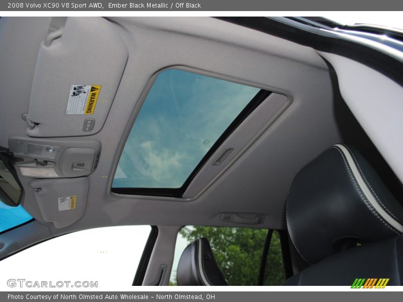 Ember Black Metallic / Off Black 2008 Volvo XC90 V8 Sport AWD